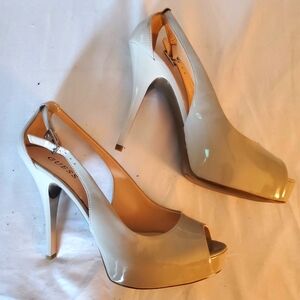 Guess patent leather sandals never worn